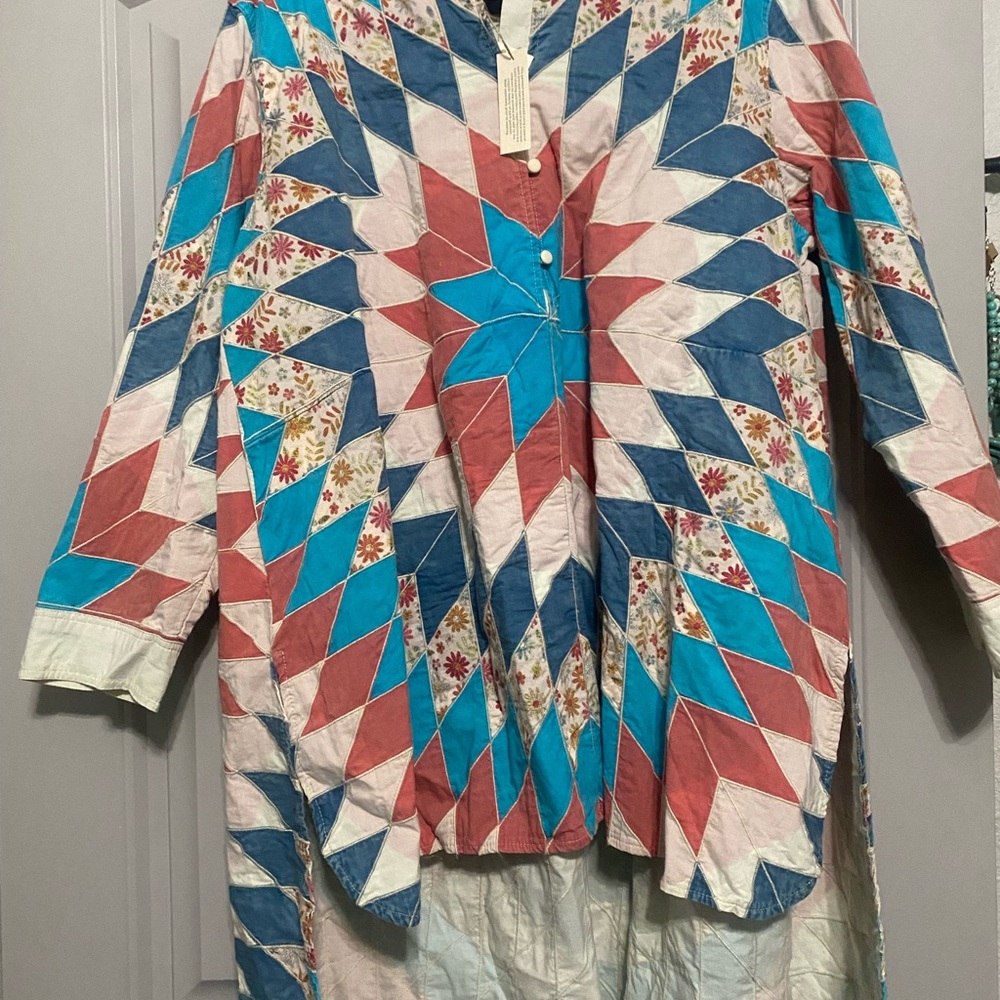 Quilted Poncho/Top NWT